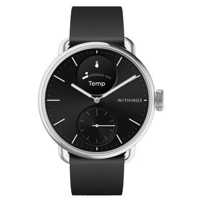 WITHINGS Montre connect&eacute;e  ScanWatch 2 38 mm Noir