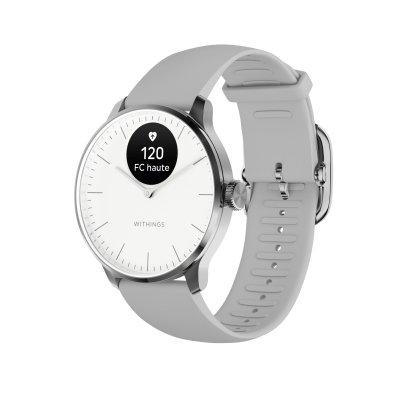 WITHINGS Montre connect&eacute;e  ScanWatch Light 37 mm Blanc