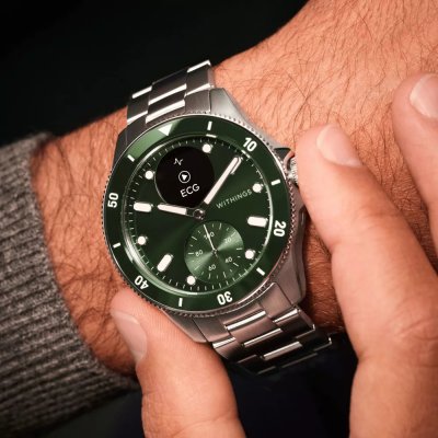 WITHINGS Montre connect&eacute;e  ScanWatch Nova 42mm vert
