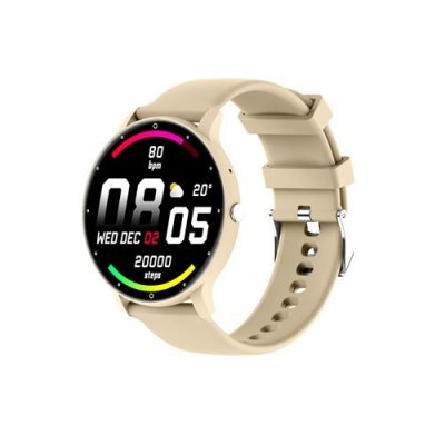  Montre Connect&eacute;e ZL02CPRO - Assistant IA, Surveillance Sant&eacute;,Beige