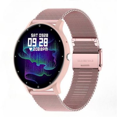  Montre Connect&eacute;e ZL02D - Assistant IA, Surveillance Sant&eacute;, Rose