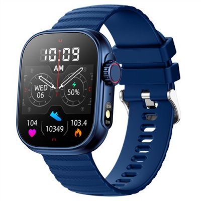 GENERIQUE Montre connect&eacute;e ZW39 2,01"" - Surveillance sant&eacute; - Sport Bluetooth - Bleu