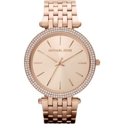 MICHAEL KORS Montre Darci Dor&eacute; Rose de  avec cristaux, MK3192