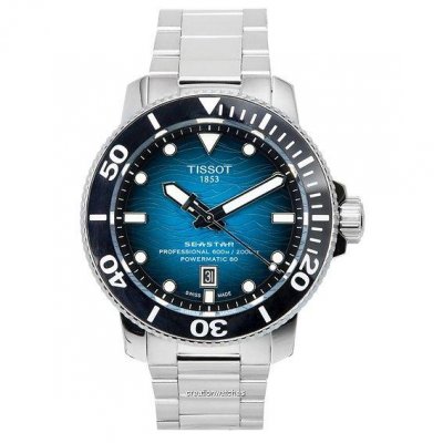 TISSOT Montre de plong&eacute;e Seastar 2000 Cadran Vert Professional powermatic 80