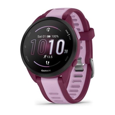 GARMIN Montre de sport  forerunner 165 music rouge berry violet lilac