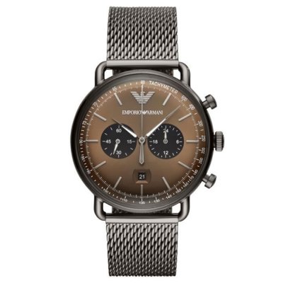 EMPORIO ARMANI Montre  en Acier Gris - AR11141