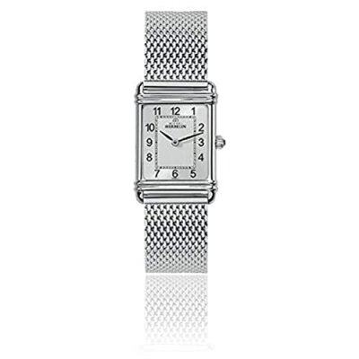 MICHEL HERBELIN Montre Femme Art d&eacute;co Argent&eacute; 17478/22BM Gris 