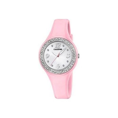CALYPSO Montre femme  TRENDY K5567-C - Bracelet R&eacute;sine Rose