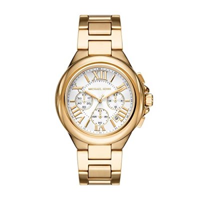 MICHAEL KORS Montre Femme Camille Argent&eacute; MK7270 Jaune 