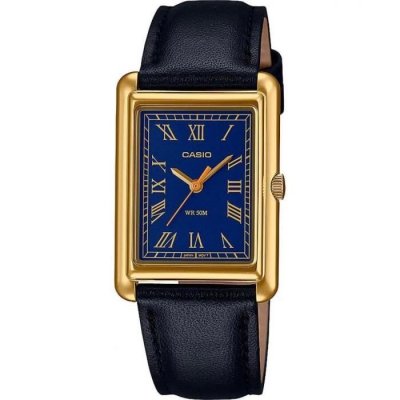 CASIO Montre Femme  Collection LTP-B165GL-2BVEF - Bracelet Cuir Noir