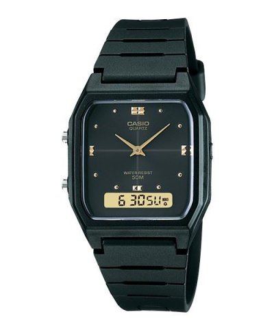 CASIO Montre Femme  Vintage AW-48HE-1AVDF Noir 