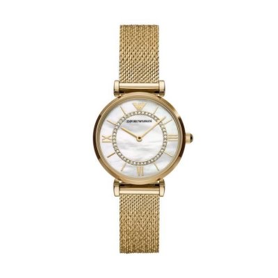 EMPORIO ARMANI Montre Femme  en Acier Jaune