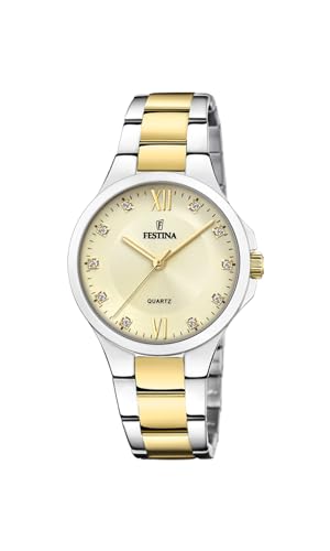 FESTINA Montre Femme  02-017MADEMOISELLE F20618-1 - Bracelet Acier Dor&eacute;