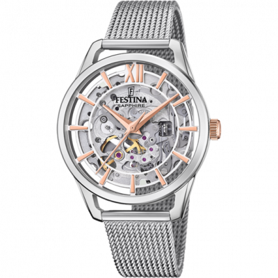 FESTINA Montre Femme  AUTOMATICO F20627-1 - Bracelet Acier