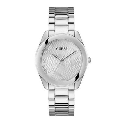 GUESS Montre femme  Cubed GW0606L1 - Bracelet Acier Argent