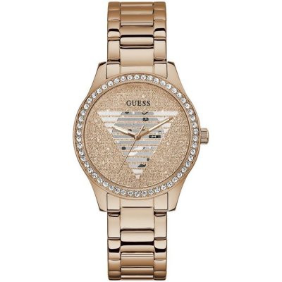 GUESS Montre femme  Lady Idol GW0605L3 - Bracelet Acier Dor&eacute; rose