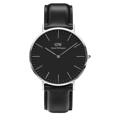 DANIEL WELLINGTON Montre Femme, Homme Classic Noir DW00100145 Gris 