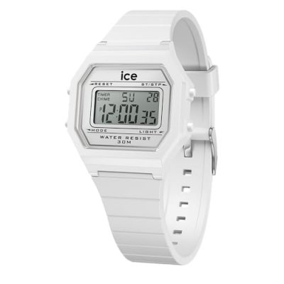 ICE-WATCH Montre Femme Ice digit retro Blanc 022899-ICE