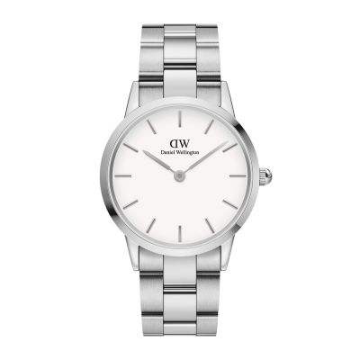 DANIEL WELLINGTON Montre Femme Iconic Blanc DW00100203 Gris 