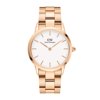 DANIEL WELLINGTON Montre Femme Iconic Blanc DW00100211 Rose 