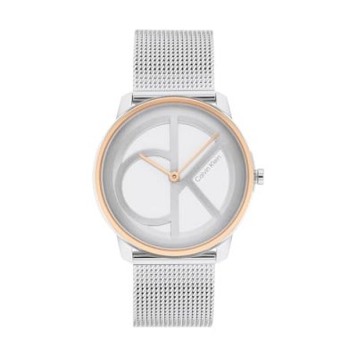 CALVIN KLEIN MONTRES Montre Femme Iconic mesh Bleu 25200033 Gris Calvin Klein