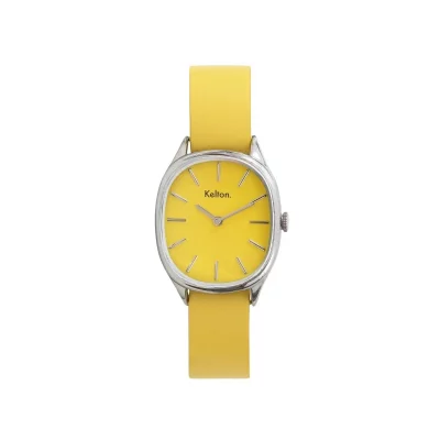 KELTON Montre Femme  Colorama 9123342-199-199 - Bracelet Cuir Jaune