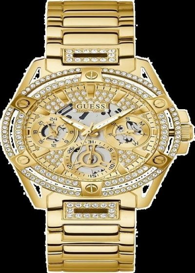 GUESS Montre Femme Ladies sport Dor&eacute;, Transparent GW0464L2 Jaune 