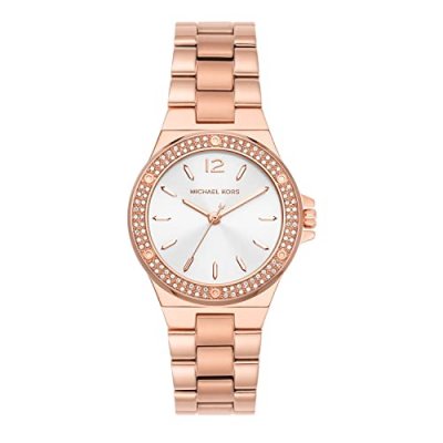 MICHAEL KORS Montre Femme Lennox Argent&eacute; MK7279 Rose 