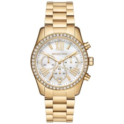 MICHAEL KORS Montre Femme Lexington Blanc MK7241 Jaune 