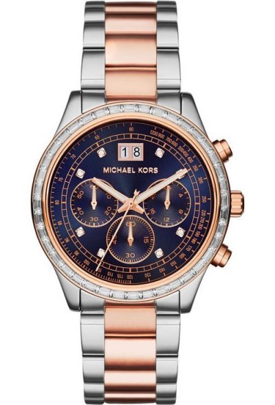 MICHAEL KORS Montre Femme  Brinkley MK6205 Argent bi-ton