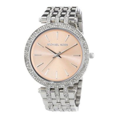 MICHAEL KORS Montre Femme  Darci MK3218 Bracelet en acier argent&eacute; et strass