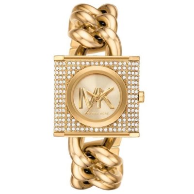 MICHAEL KORS Montre Femme MK Chain lock Blanc MK4711