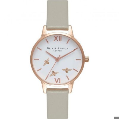 OLIVIA BURTON Montre Femme  Busy Bees Rose Gold & Grey OB16CH03
