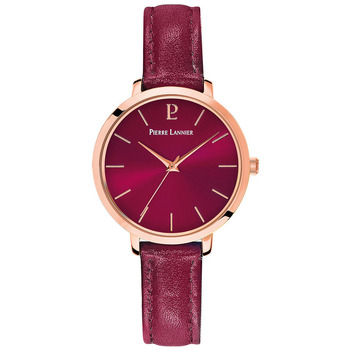 PIERRE LANNIER Montre Femme  - 038J955 Bracelet Cuir Rouge