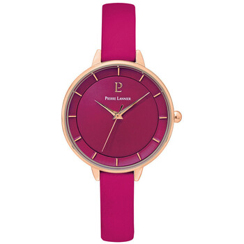 PIERRE LANNIER Montre Femme  DELICE 001H955 - Bracelet Cuir Rose
