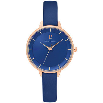 PIERRE LANNIER Montre Femme  DELICE 001H966 - Bracelet Cuir Bleu
