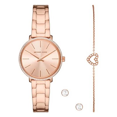 MICHAEL KORS Montre Femme Pyper Dor&eacute; rose MK1040 Rose 