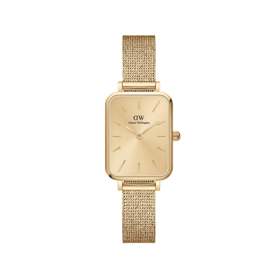 DANIEL WELLINGTON Montre Femme Quadro Dor&eacute; jaune DW00100485 