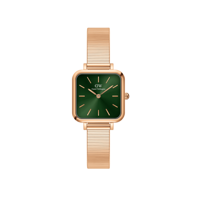 DANIEL WELLINGTON Montre Femme Quadro Vert DW00100520 Rose 