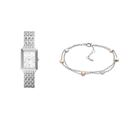 FOSSIL Montre Femme Raquel Argent&eacute; ES5221 Gris 