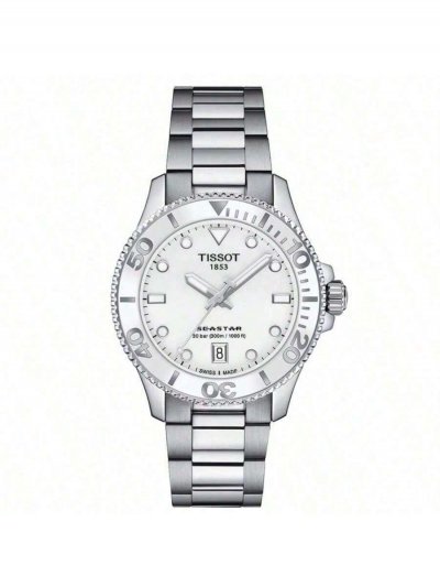 TISSOT Montre Femme Seastar Blanc T1202101101100 Gris 