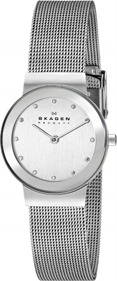 SKAGEN Montre Femme  Freja 358SSSD Design &eacute;pur&eacute; bracelet acier