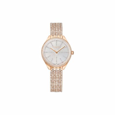 SWAROVSKI MONTRES Montre femme Swarovski ATTRACT 5644053 - Bracelet Acier dor&eacute; rose