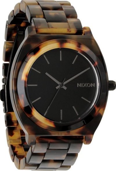 NIXON Montre Femme The Time Teller Acetate A327-646 Bracelet &eacute;cailles de tortue