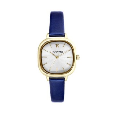TRENDY KISS Montre Femme  Apolline TG10151-05 - Bracelet Cuir Bleu