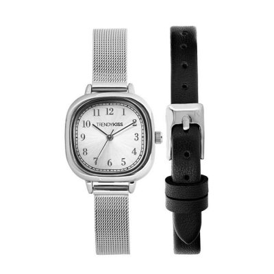 TRENDY KISS Montre Femme  Apolline TM10152-01 - Bracelet Acier Argent