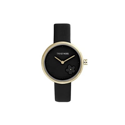 TRENDY KISS Montre Femme  Georgia TG10143-02 - Bracelet Cuir Noir
