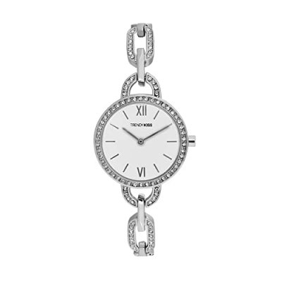 TRENDY KISS Montre Femme  Jeanne TM10148-01 - Bracelet Acier Argent
