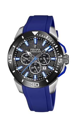 FESTINA Montre  Chrono Bike F20642/1 Noir, Bracelet Caoutchouc, Homme