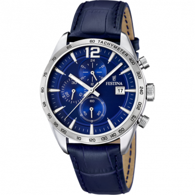 FESTINA Montre  F16760-3 - Montre Cuir Bleue  Montres